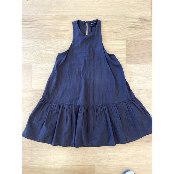 Urban Outfitters Maisy High Neck Black Ruffle Dress XS - Picture 4 of 9